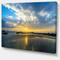 Designart - Beautiful Sunrise and Seashore - Large Seashore Canvas Wall Art